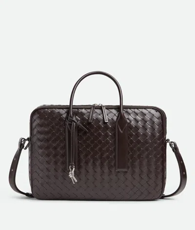 Bottega Veneta Getaway Large Briefcase In Brown