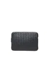 Bottega Veneta Getaway Document Case In Shadow N-silver