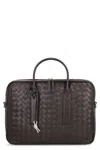 Bottega Veneta Getaway Large Briefcase In Brown