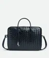Bottega Veneta Gateway Bag In Woven Leather With Charm In Shadow
