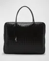 Bottega Veneta Getaway Large Weekender In Black