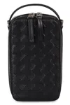 Bottega Veneta Getaway Leather Smartphone Case In Black