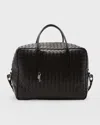 Bottega Veneta Getaway Medium Weekender Bag In Fondant-silver