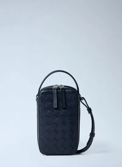 Bottega Veneta Getaway Phone Crossbody Bag In Black