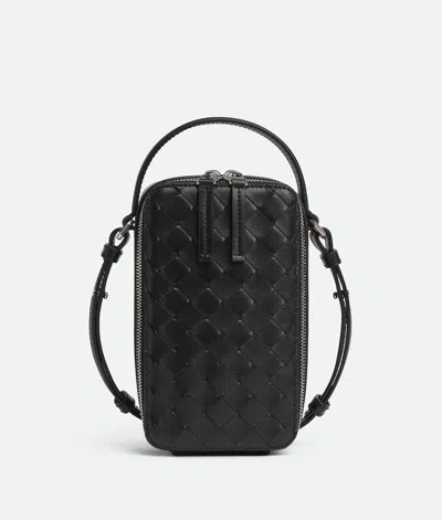 Bottega Veneta Getaway Phone Pouch In Black