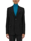 Bottega Veneta Giacca Monopetto In Lana In Black