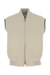 Bottega Veneta Twill Vest With Ribbed Collar And Hem