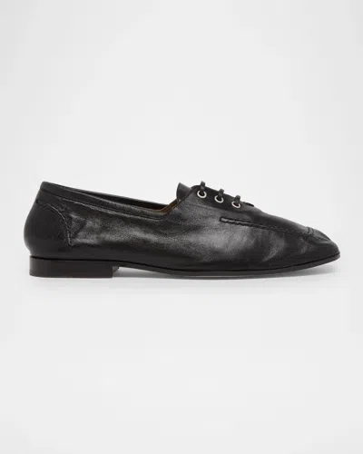 Bottega Veneta Gino Lace-up Leather Shoes In Multi