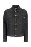 Bottega Veneta Womens Indigo Relaxed-fit Two-patch-pockets Denim Jacket In Blue