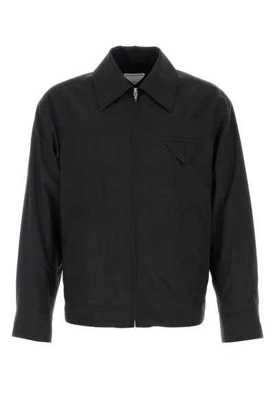 Bottega Veneta Slate Wool Jacket In Black