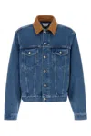 Bottega Veneta Denim Jacket Front Pockets Long Sleeves Collar In Blue