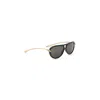 Bottega Veneta Aviator Sunglasses With Curved Arms And Gold-tone Metallic Temples In White