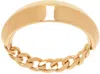Bottega Veneta Gold Detail Chain Ring In 8120-gold