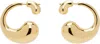 Bottega Veneta Gold Drop Earrings In 8120 Yellow Gold