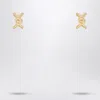 Bottega Veneta Gold Earrings With Knot Detail. In Metal
