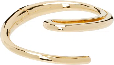 Bottega Veneta Gold Frills Bracelet In 8120 Yellow Gold