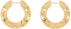 Bottega Veneta Gold Hoop Earrings In 8120-yellow Gold
