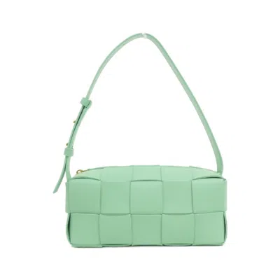 Pre-owned Bottega Veneta Gold Leather Shoulder Bag ()