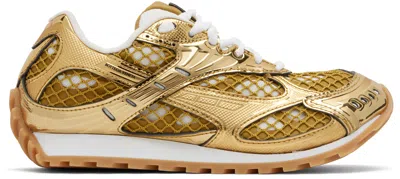 Bottega Veneta Gold Orbit Sneakers