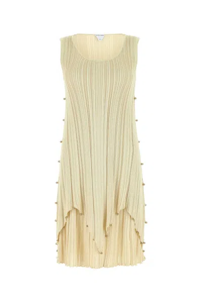BOTTEGA VENETA GOLD POLYESTER BLEND DRESS