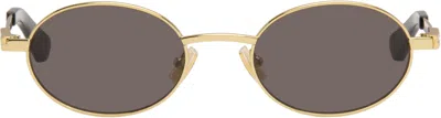 Bottega Veneta Gold Ribbon Sunglasses