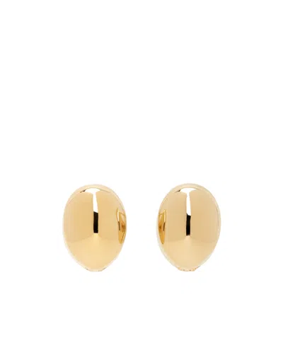 Bottega Veneta Gold Ring Earring In Yellow