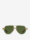 Bottega Veneta Gold Sunglasses In Golden Details