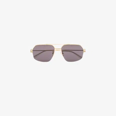 Bottega Veneta Gold-tone Bond Aviator-style Sunglasses