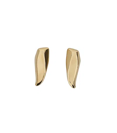 Bottega Veneta Golden Stud Earrings