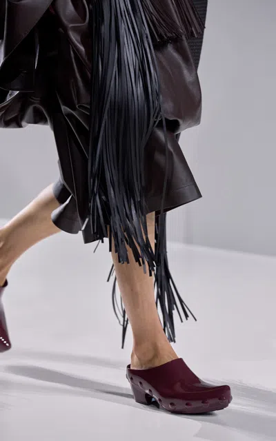 Bottega Veneta Gondola Mule Clog Pump In Burgundy