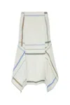 Bottega Veneta Exclusive Checked Cotton Midi Skirt
