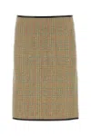 Bottega Veneta Prince Of Wales Wool Skirt
