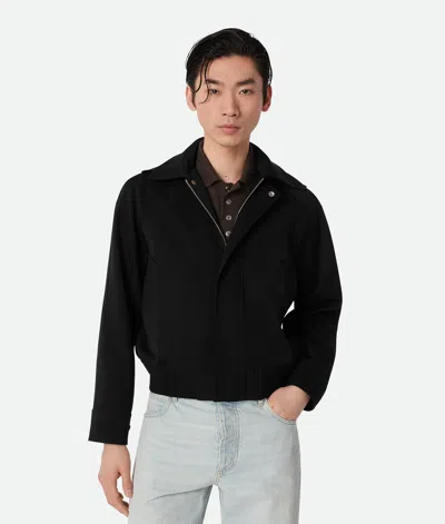 Bottega Veneta Grain De Poudre Blouson In Black
