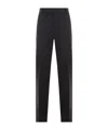 Bottega Veneta Grain De Poudre Tailored Trousers In Black