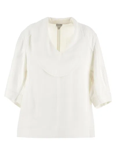 BOTTEGA VENETA GRAINY VISCOSE LINEN SHIRT