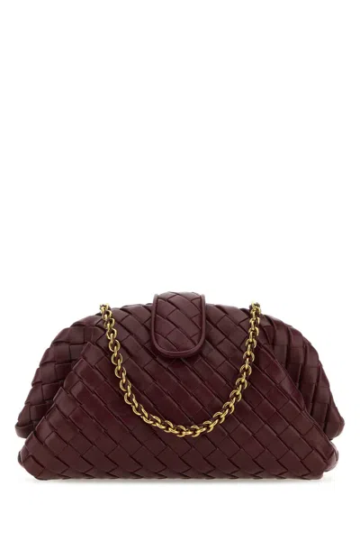 Bottega Veneta Grape Leather Teen Lauren 1980 Shoulder Bag In Barolo