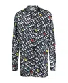 Bottega Veneta Graphic-print Long-sleeve Shirt In Black