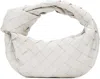 Bottega Veneta Gray Candy Jodie Bag In 9143 Chalk Gold