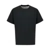 Bottega Veneta Crew-neck T-shirt With Striped Poplin Lining