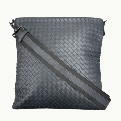 Pre-owned Bottega Veneta Gray Leather Shoulder Bag ()