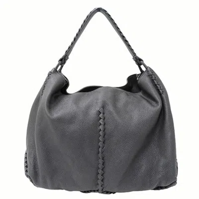 Pre-owned Bottega Veneta Gray Leather Tote Bag ()