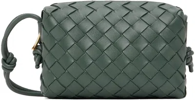 Bottega Veneta Gray Mini Loop Camera Bag In 1615 Slate Gold