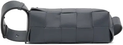 Bottega Veneta Gray Small Cassette Bag In 1242 Thunder-silver