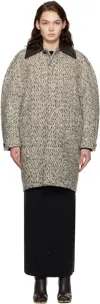 Bottega Veneta Wool And Mohair-blend Tweed Coat In 9306 Light Buttersco