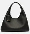 Bottega Veneta Great Campana Leather Shoulder Bag In Black