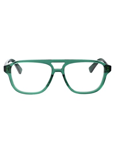 Bottega Veneta Green Acetate Optical Glasses
