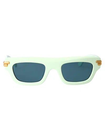 BOTTEGA VENETA BOTTEGA VENETA GREEN ACETATE SUNGLASSES