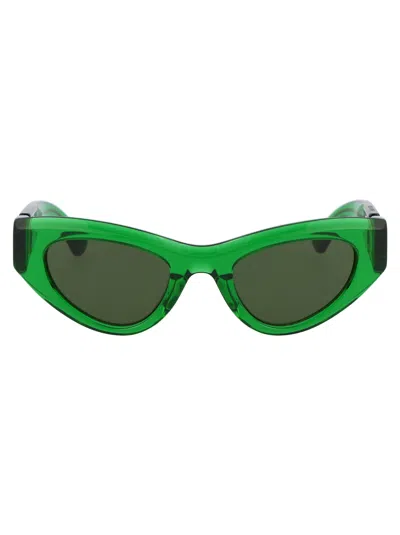 Bottega Veneta Green Acetate Sunglasses