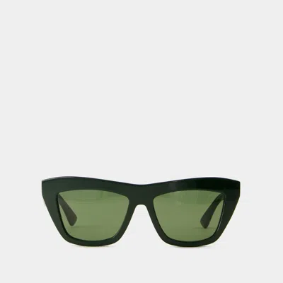 Bottega Veneta Green Acetate Sunglasses