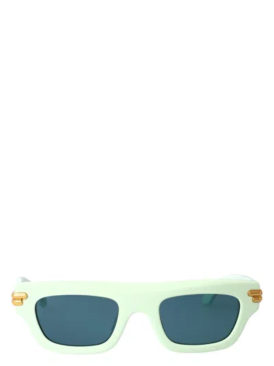 Bottega Veneta Green Acetate Sunglasses
